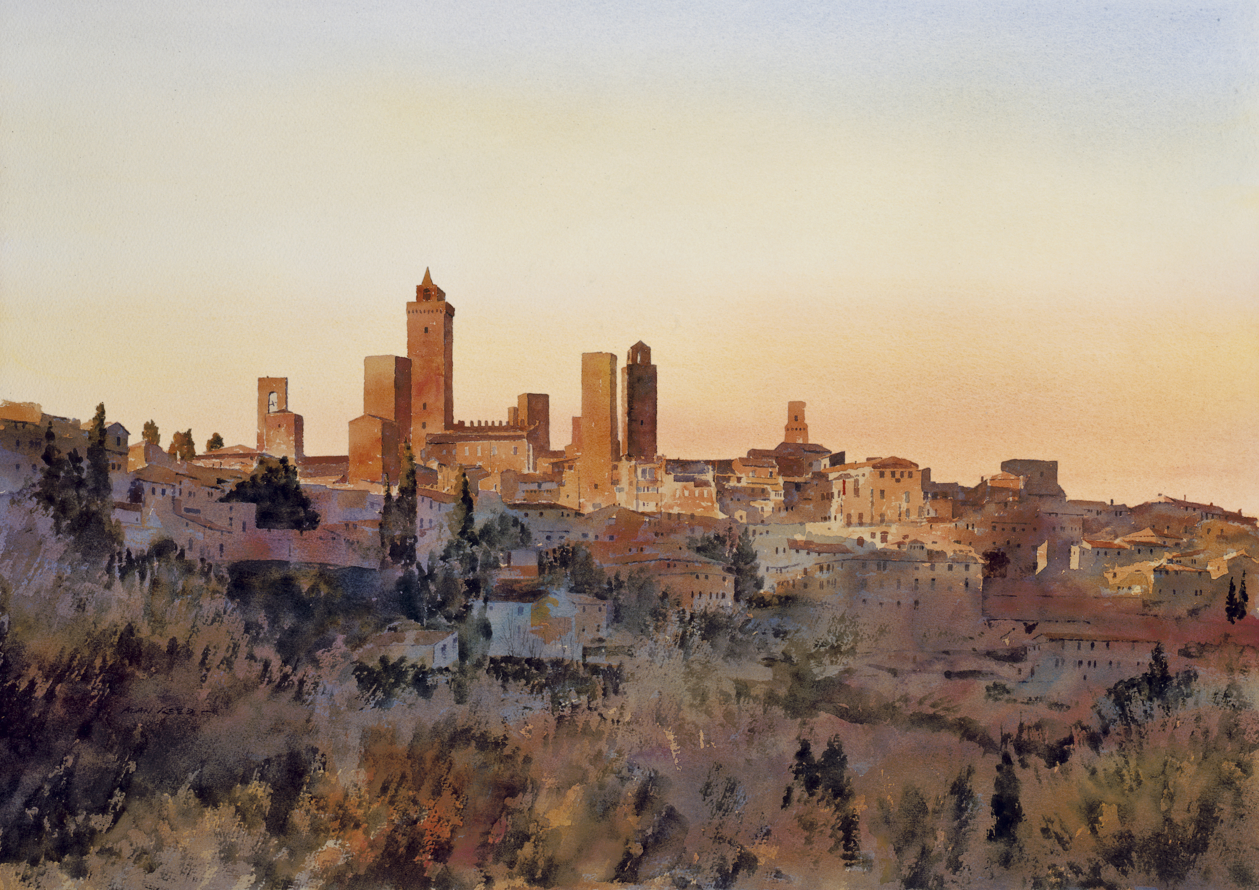 Painting of San Gimignano