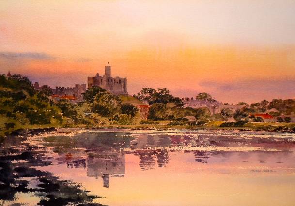 Warkworth Castle by Alan Reed 