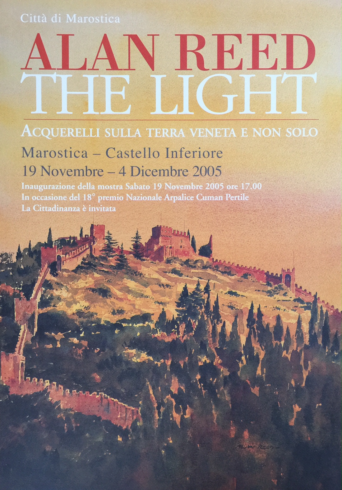 Alan Reed The Light Exhibition poster